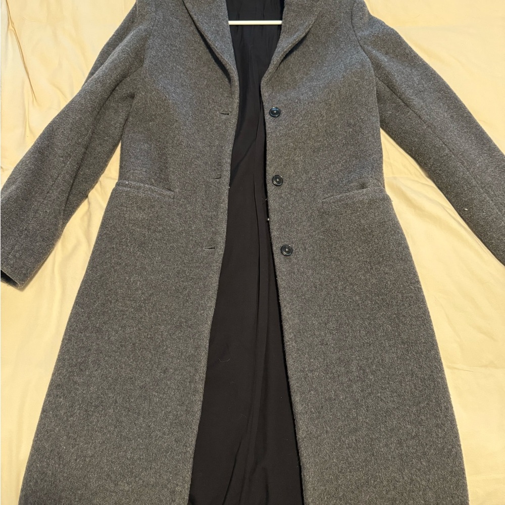 Reformation Charcoal Gray Trench Coat